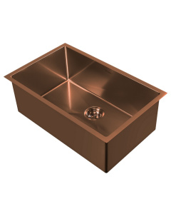 Whitehaus WHNPL2918-CO Noah Plus 16 Gauge Dual Mount Sink Set In Copper