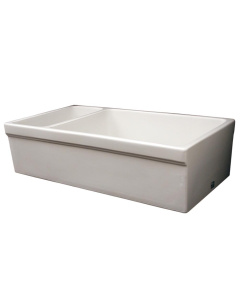 Whitehaus WHQDB542 Double Bowl Fireclay 36'' Farmhouse Apron Kitchen Sink