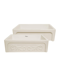 Whitehaus WHSIV3333-BISCUIT Glencove St. Ives 33" Front Apron Fireclay Sink