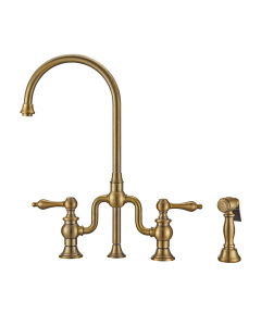 Whitehaus WHTTSLV3-9773-NT Twisthaus Plus Bridge Faucet