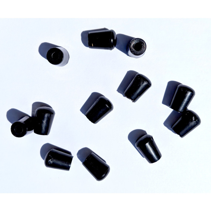 GRFT-B-12 Replacement Pieces of Black Rubber Feet for Whitehaus Sink Grids view 1