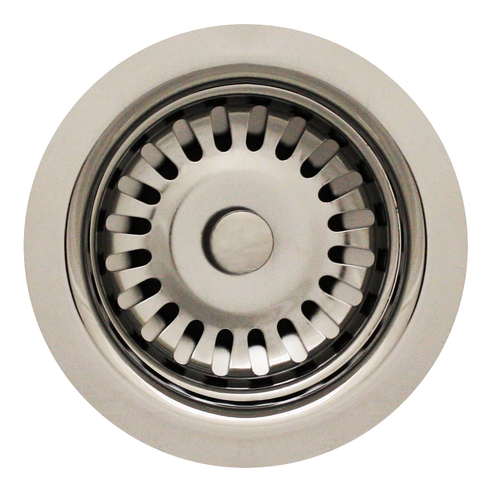 Whitehaus RNW35L Extra Long Standard 3 1/2'' Basket Strainer Duet Sinks view 1