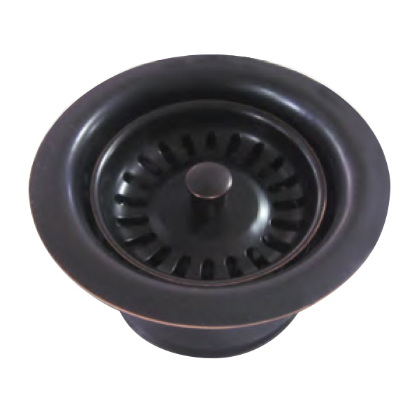 Whitehaus WH202 3 1/2'' Brass Waste Disposer Trim / Deep Fireclay Sink view 1