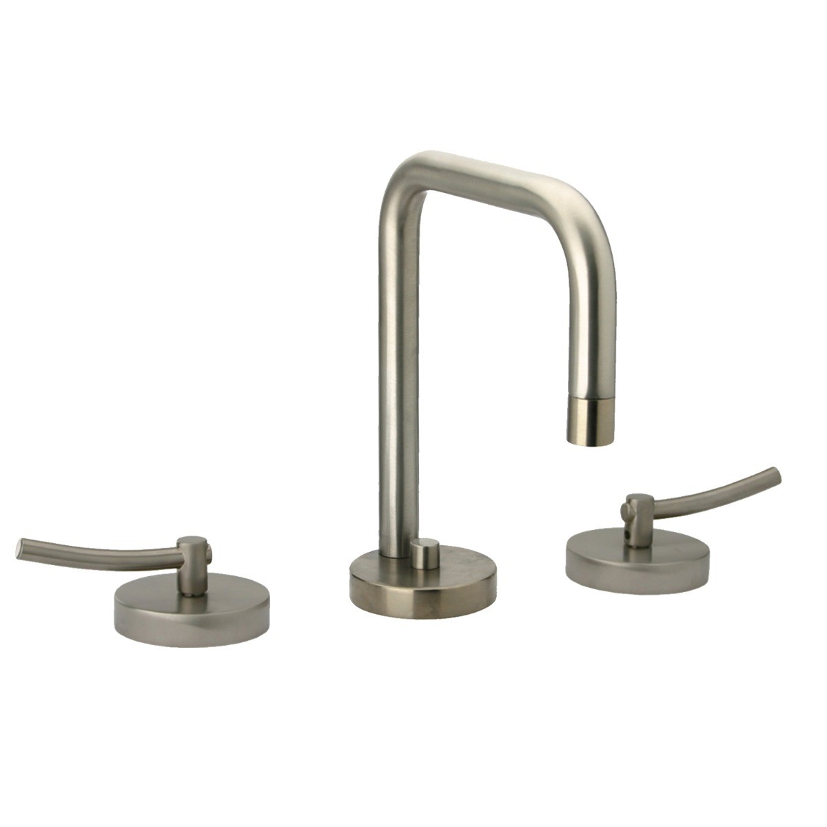 Whitehaus WH81214L Widespread Modern Lever Handle Bathroom Faucet With Pop-Up Drain view 1