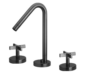 Whitehaus WH832148-BN Metrohaus Lavatory Widespread Faucet with Pop-up Waste view 1
