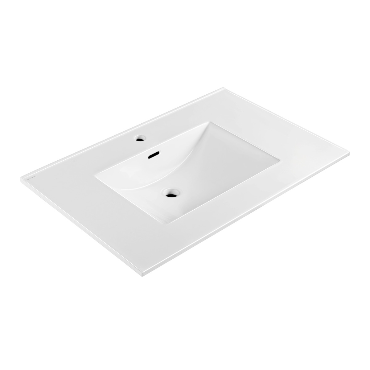 Whitehaus WHCS3122-1H 31" Countertop Vanity Sink w/ Rect Bowl Single Faucet & Overflow view 1