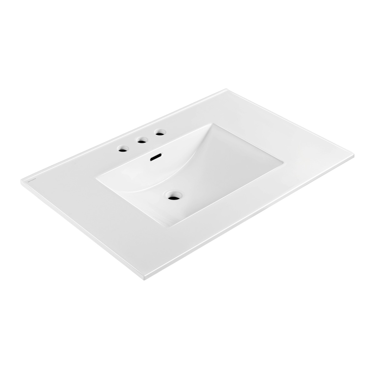 Whitehaus WHCS3122-3H 31" Countertop Vanity Sink w/ Rect Bowl Widespread Faucet & Overflow view 1