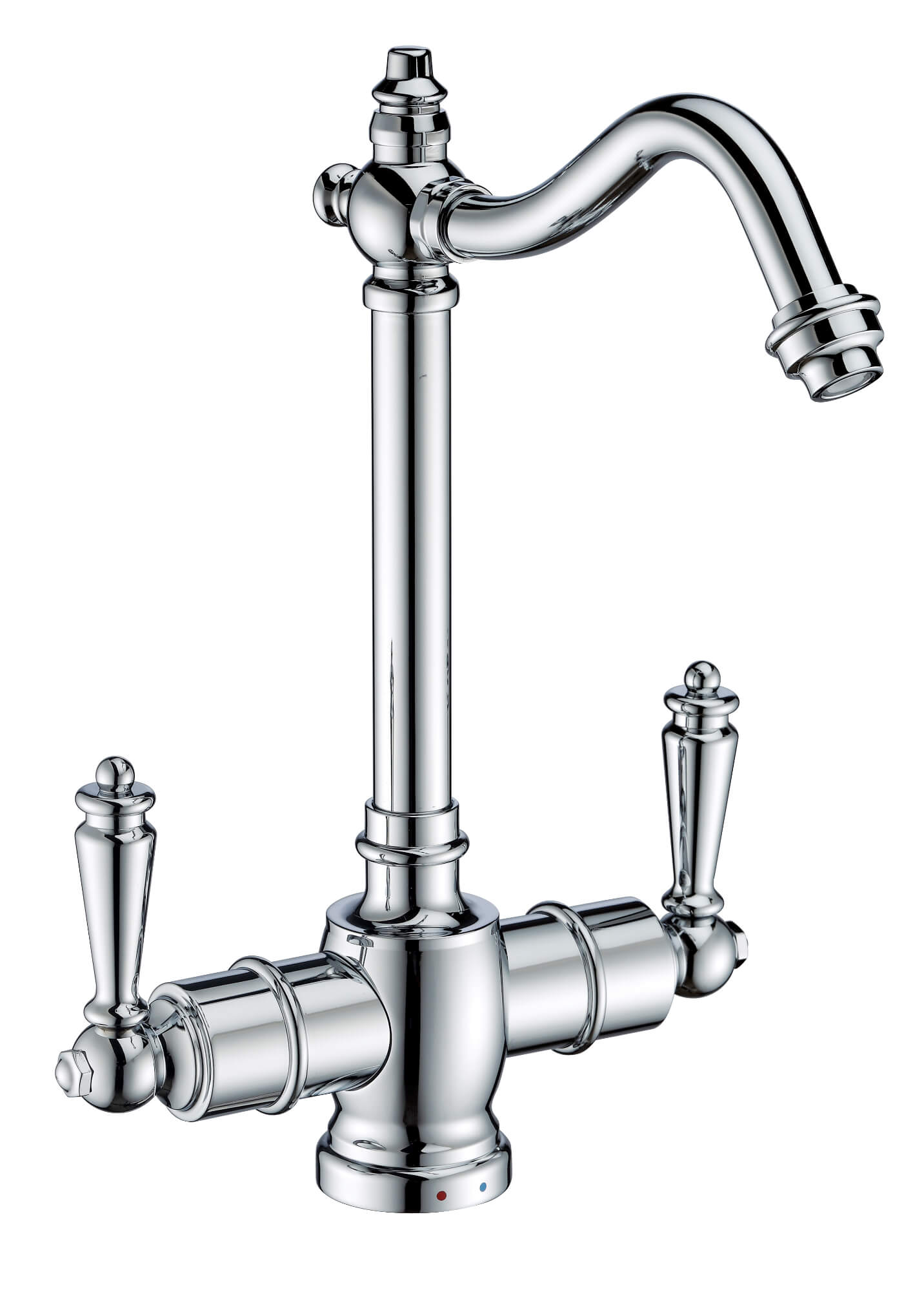 Whitehaus WHFH-HC1006 Point of Use Instant Hot/Cold Water Faucet with Traditional Spout view 1
