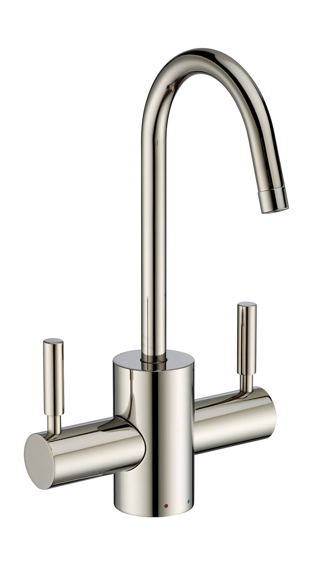 Whitehaus WHFH-HC1010 Point of Use Instant Hot/Cold Water Faucet with Contemporary Spout view 1