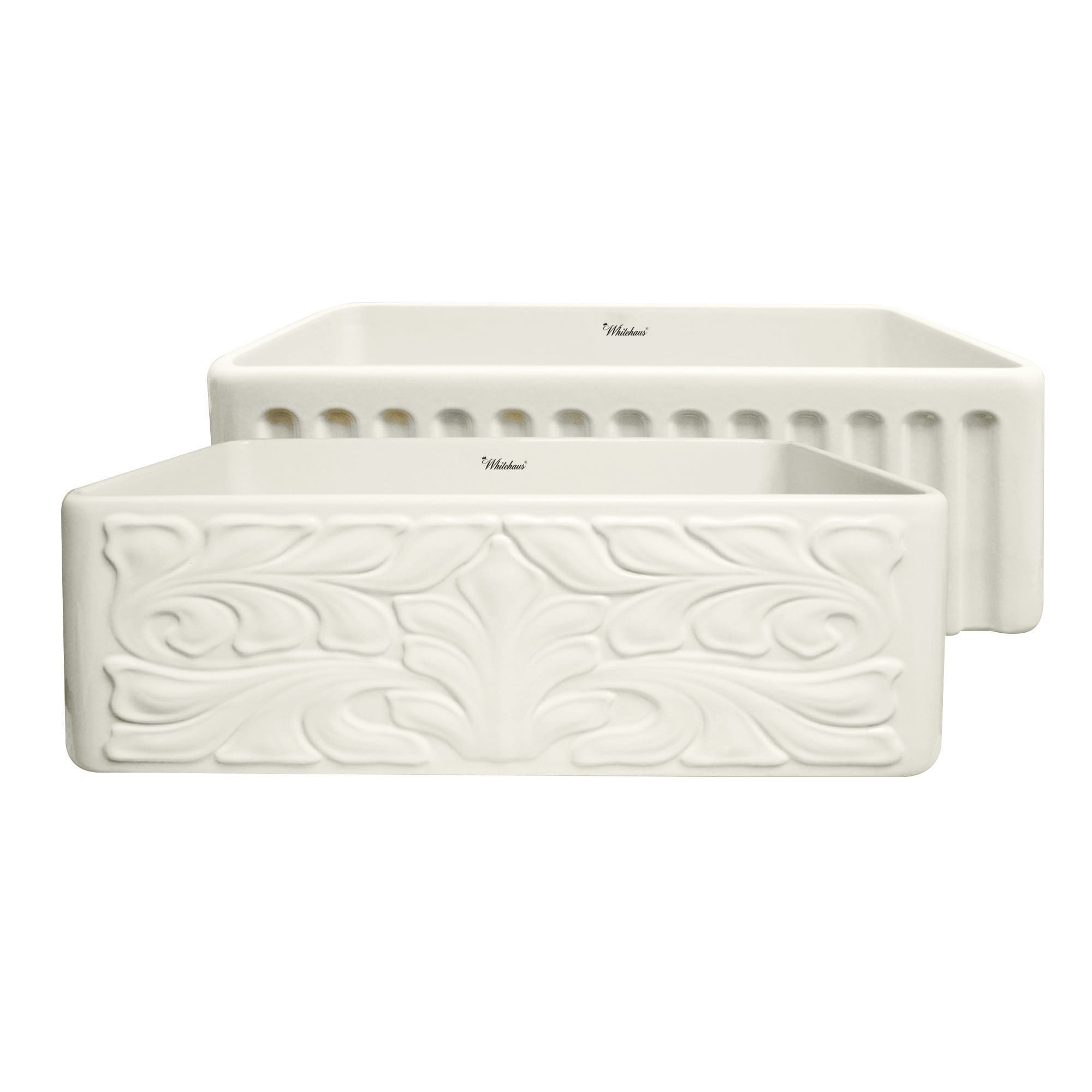 Whitehaus WHFLGO3018 Gothichaus Series Fireclay Sink view 1