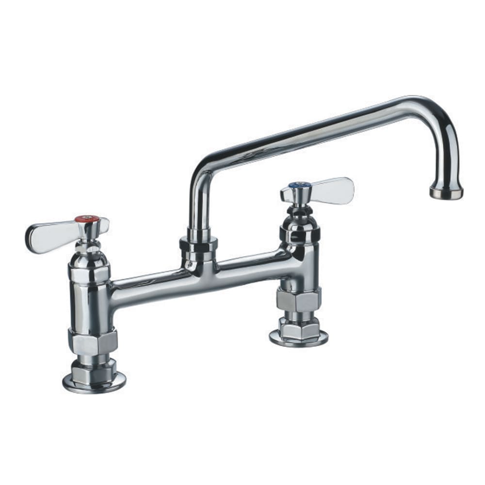 Whitehaus WHFS9813-12-C Heavy Duty Utility Bridge Faucet with Lever Handles view 1