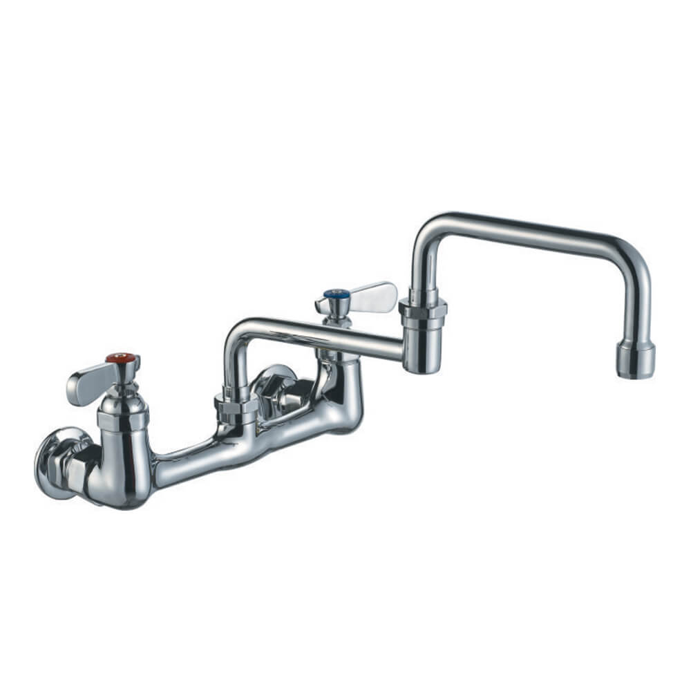 Whitehaus WHFS9814-008DJ-C Wall Mount Utility Faucet with Lever Handles view 1