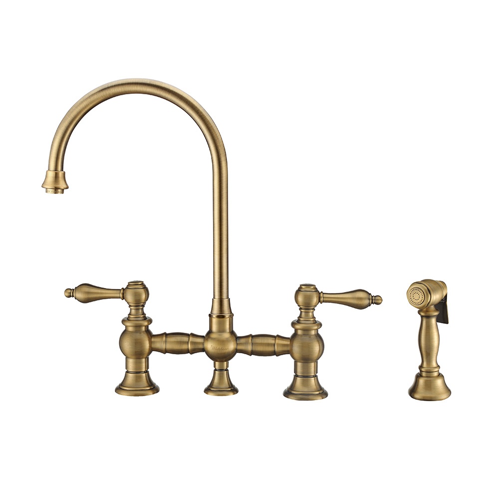 Whitehaus WHTTSCR3-9773-NT Twisthaus Plus Bridge Faucet view 1