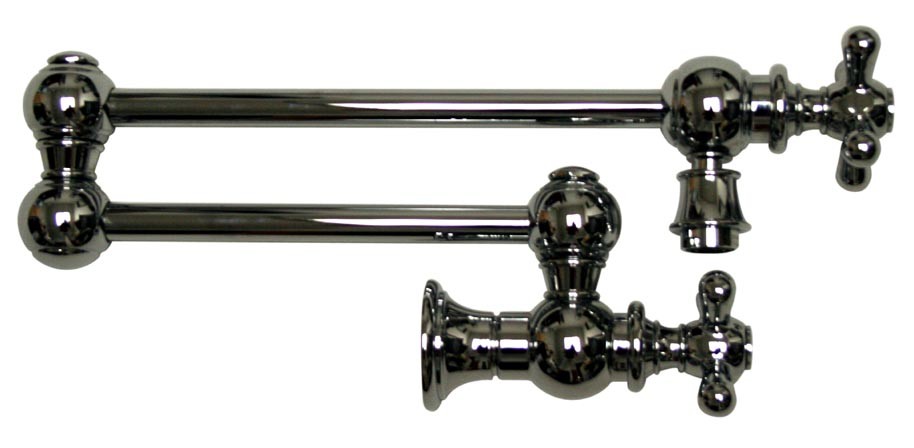 Whitehaus WHKPFCR3-9550 Wall Mount Cross Retractable Kitchen Pot Filler view 1