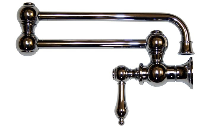 Whitehaus WHKPFLV3-9500 Wall Mount Lever Retractable Kitchen Pot Filler view 1