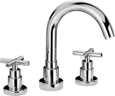 Whitehaus WHLX79214 Goose Neck Widespread Bathroom/Kitchen Faucet view 2