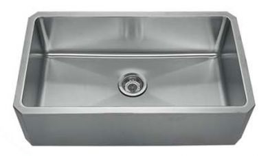 Whitehaus WHNAP3218 32" Stainless Steel Apron Undermount Kitchen Sink view 2