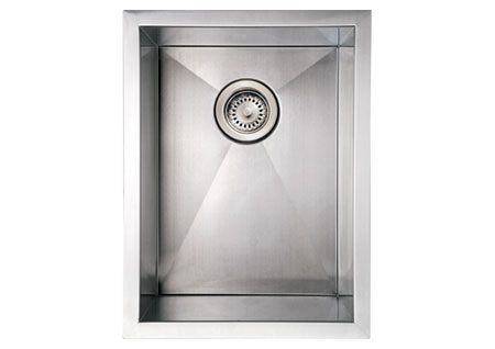 Whitehaus WHNCM1520 Stainless Steel 15" Undermount Kitchen Bar/Prep Sink view 2