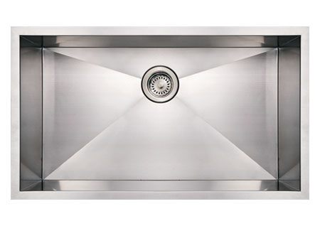 Whitehaus WHNCM3219 Stainless Steel 32'' Single Undermount Kitchen Sink view 2