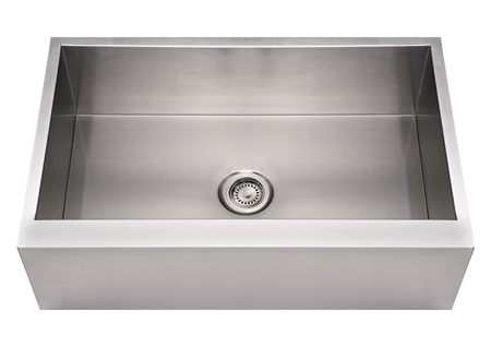 Whitehaus WHNCMAP3321 Steel 33" Single Bowl Apron Front Kitchen Sink view 2