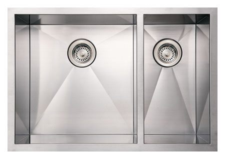 Whitehaus WHNCMD2920 Stainless Steel 29'' Double Undermount Kitchen Sink view 2