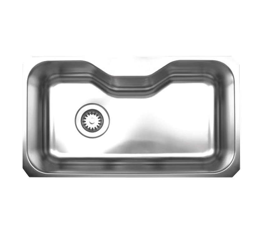 Whitehaus WHNUA3016 Stainless Steel 30'' Single Undermount Kitchen Sink view 1