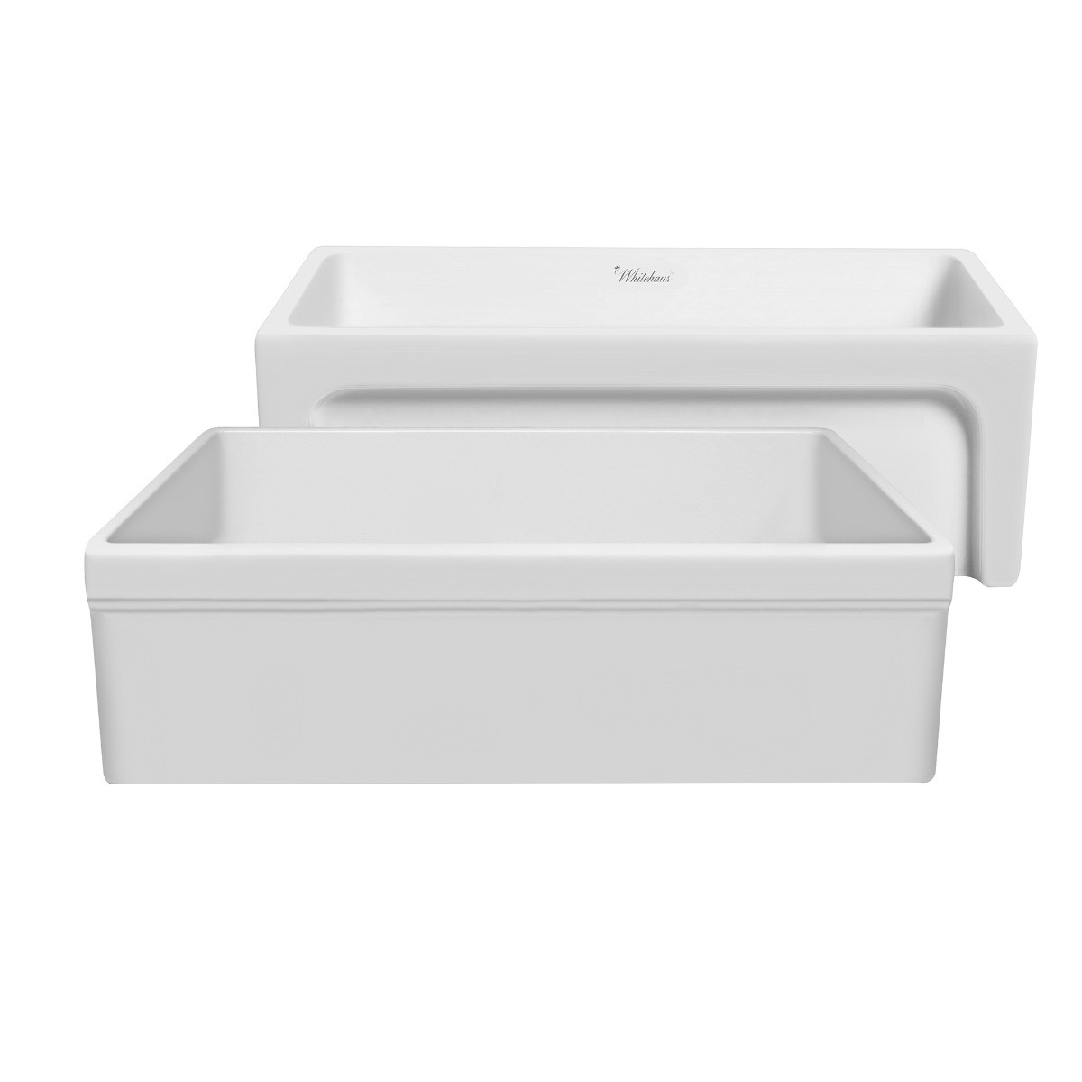Whitehaus WHQ5530-M Glencove 30" Reversible Matte Fireclay Kitchen Sink view 1