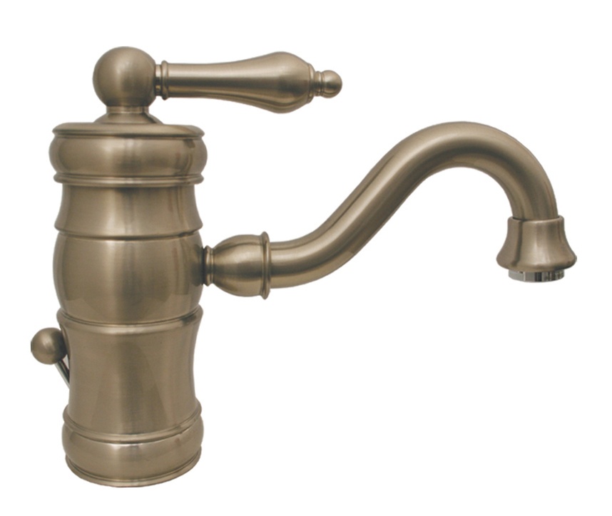 Whitehaus WHSL3-9722 Vintage III Single Hole Lavatory Faucet with Pop-up Waste view 1