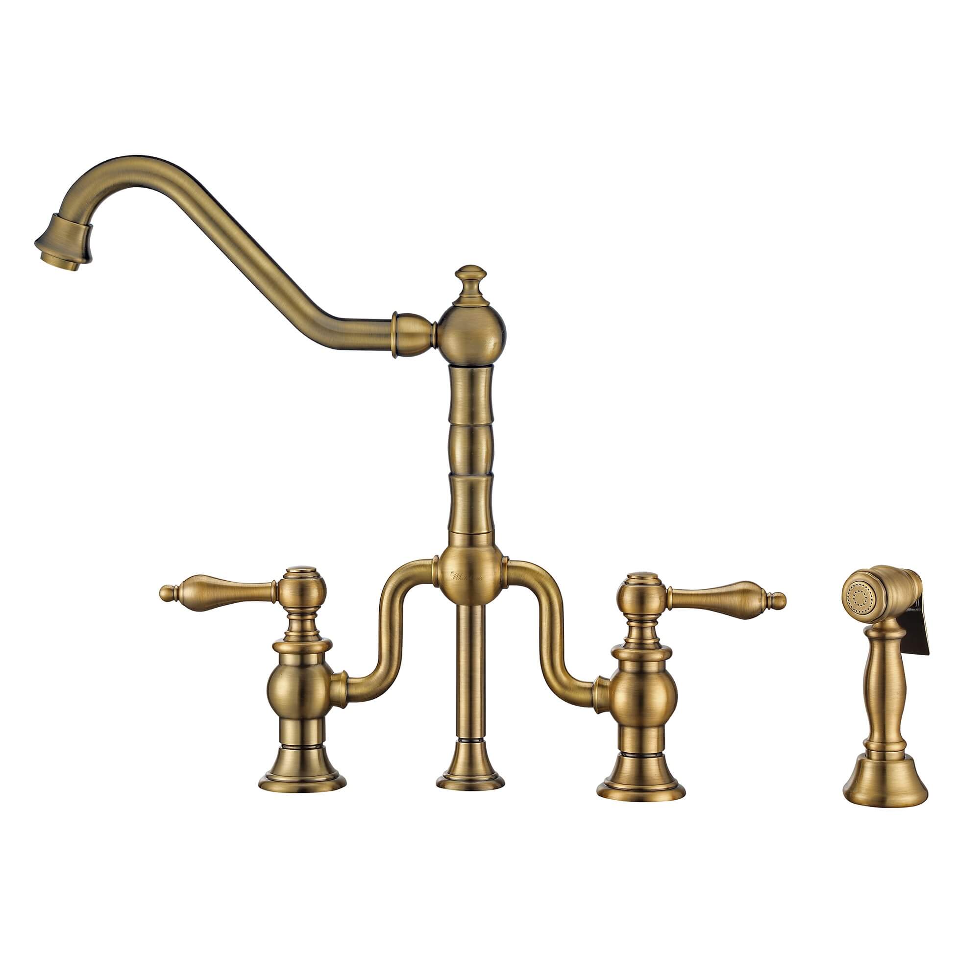 Whitehaus WHTTSLV3-9771-NT Twisthaus Plus Bridge Faucet view 1
