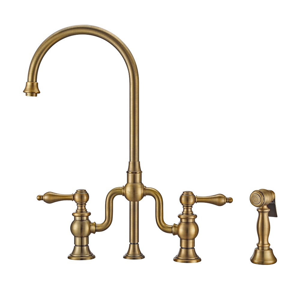 Whitehaus WHTTSLV3-9773-NT Twisthaus Plus Bridge Faucet view 1